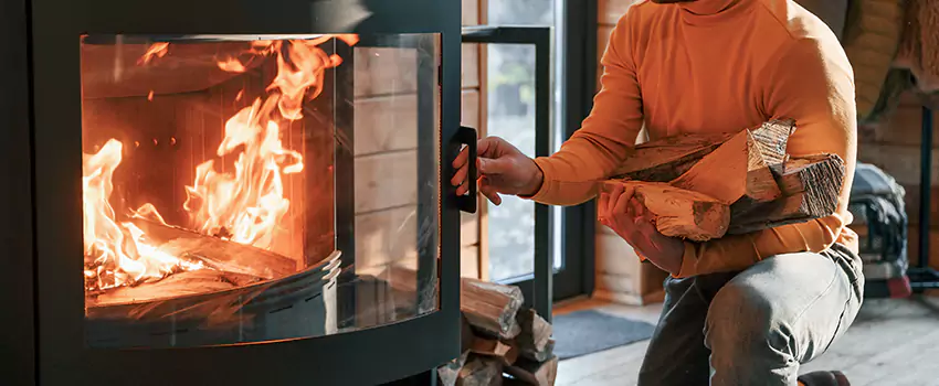 Residential Fireplace Ceramic Glass Installation in Magog, QC