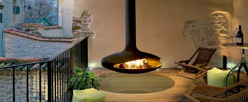 Bioethanol Hanging Fireplace Installation Services in Magog, QC