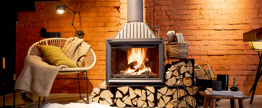 Pellet Stove Chimney Pipe Brackets Installation in Magog, QC