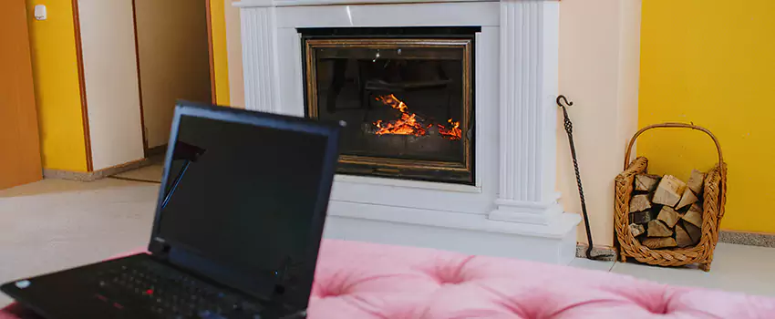 Valor Outdoor Gas Fireplace in Magog, Quebec